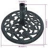 vidaXL Umbrella Base Green 19.8 lbs 15.7" Cast Iron - 4 of 4