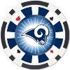 MasterPieces Casino Style 100 Piece Poker Chip Set - NFL Los Angeles Rams - 3 of 4