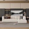 NicBex Couches for Living Room 112.2" L-Shaped Modular Sectional Sofa Bed Modern Minimalist Upholstered Free Combination Sofa - 2 of 4