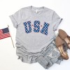 Simply Sage Market Women's Retro USA Stars Short Sleeve Graphic Tee - 3 of 4