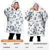 Joyfy Wearable Blanket Hoodie for Kids Adults Christmas Oversized Flannel Fleece Sweatshirt Blanket Cozy Blanket Birthday Gift for Family Girls Boys - 2 of 4