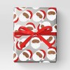 30” 25 sq ft Christmas Roll Wrap Dark Skin Tone Santa - Wondershop™ - 2 of 3