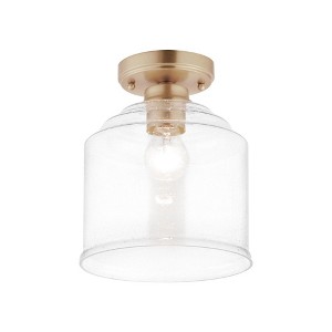 Maxim Lighting Acadia 1 - Light Semi-Flush Mount in  Heritage - 1 of 4