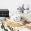 Pavilion Gift Company - Hooray! - 8 oz - 100% Soy Wax Reveal Candle Scent: Tranquility - Flame Candles - 4 of 4