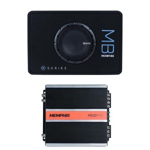 Memphis Audio MBE8S24 MB Single 8” Loaded enclosure with Memphis 750 W Mono Amplifier - 1 of 4