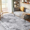 Area Rug Washable Medallion Rug Non Slip Non Shedding Traditional Floor Carpet Foldable Low Pile Thin Soft Distressed Accent Rug for Living Room - 3 of 4