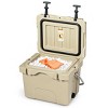 Tangkula 16Quart Ice Chest High Performance Insulated Cooler Portable Design Khaki - 4 of 4