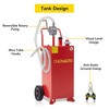 Protable Gas Caddy With Manual Transfer Pump,Fuel Storage Tank for Car,Lawnmower,ATV,Boat,Motorcycle(40 Gallon Red) - 4 of 4