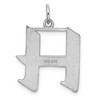 Black Bow Jewelry Sterling Silver Karlie Collection Artisan Block Initial Charm Letter H - 3 of 4