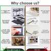 Wondersome Pull-Out Spice Rack Organizer for Cabinet Shelf - Matt Black - 2-Tier Kitchen Jars Organization and Storage Tray - EZ-Slide Rolling Drawer Wheels - 4 of 4