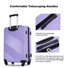 3 Piece Luggage Sets, Lightweight Suitcase With 2 Hooks And 360 Degree Spinner Wheels For Men Women (20in/24in/28in) - 2 of 4