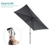 Sonkuki 6×9FT Rectangular Outdoor Patio Umbrella w/Push Button Tilt and Crank Handle, Sun-Protective - 4 of 4