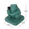 VisioGear Umbrella Stand, Patio Frog Shape Umbrella Base for Garden Yard Poolside, Green, 14"*14"*16" - 2 of 4