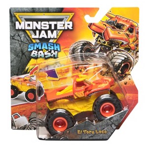 Monster Jam Smash & Bash El Toro Loco Toy Vehicle Playset - 1:64 Scale - 1 of 4