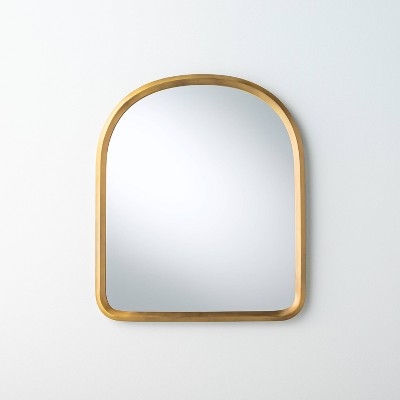 Photo 1 of Arched Metal Frame Mirror Brass Finish - Hearth  Hand with Magnolia - 23.5 Inches (H) x 20 Inches (W) x 1.5 Inches (D)