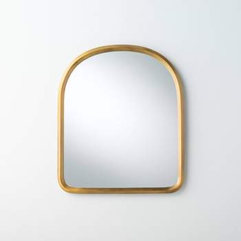 Arched Metal Frame Mirror Brass Finish - Hearth & Hand™ with Magnolia