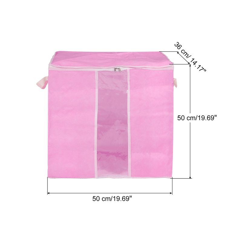 Unique Bargains Foldable Clothes Storage Bags with Reinforced Handle for Clothes Bedding Blankets, 2 of 7