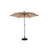 CAVINAS 9FT Patio Umbrella with Crank,6 Sturdy Ribs Market Patio Umbrella with Push Button for Backyard,Poolside,Deck,Base Not Included - 2 of 4