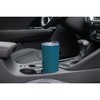 Elanze Designs 20 oz Stainless Steel On the Go Insulated Travel Tumbler With Push Top Lid, Forest Green Cheetah Leopard Print Blue - 3 of 4