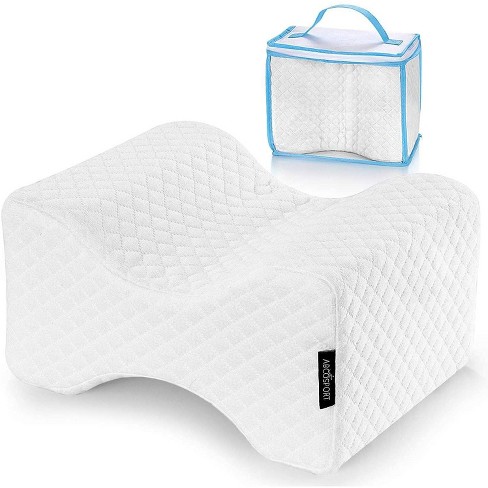 Abco Tech Memory Foam Knee Pillow With Washable Cover, White : Target