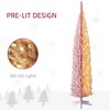 Whisen 8FT Prelit Slim Artificial Christmas Tree with 300 LED Lights and 618 Tips - 4 of 4