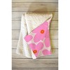 Daily Regina Designs Abstract Retro Flower Pink 80" x 60" Fleece Throw Blanket - Deny Designs - 2 of 2
