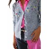 Women's Embroidered Sequins V-neck Cardigan - Q2 - 4 of 4