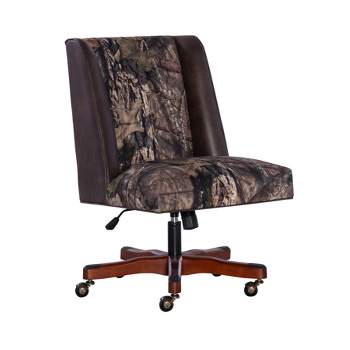 Mossy Oak Native Living Office Chair Dark Walnut - Linon