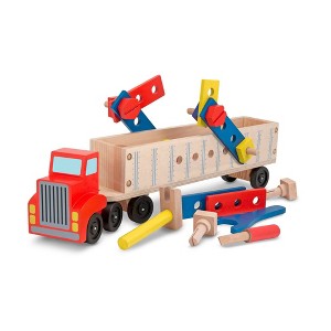 Melissa & Doug Big Rig Truck Wooden Building Set (22pc) - 1 of 4