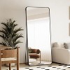 66" x 23" Full Length Mirror with Rounded Corners, Floor Mirror for Standing, Hanging or Leaning in Bedroom or Dressing Room - 2 of 4