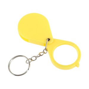 Unique Bargains Magnifier Keychain Teardrop Magnifier 10X Compact & Portable Plastic Metal Acrylic 3.7x0.8cm 1 Pc - 1 of 3