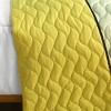 Slickblue Full/Queen Quilt Set with 2 Shams, Handmade Vermicelli Quilted, Thick Stripes, 3 Piece Bedding - 4 of 4