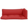 vidaXL Pallet Cushions 3 pcs Red Fabric - 4 of 4