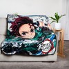 Just Funky Demon Slayer Tanjiro Kamado Fleece Throw Blanket | 45 x 60 Inches - 3 of 4