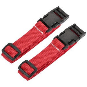 Unique Bargains Travel Luggage Adjustable Buckle Belt Utility Strap 2 Pcs - 1 of 4