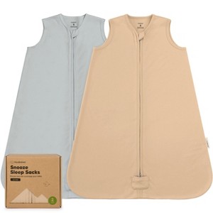 2-Pack Snooze Baby Sleep Sacks, Organic Cotton Wearable Blanket, Soft  Toddler Sleeping Bag, Smooth Zipper - 1 of 4