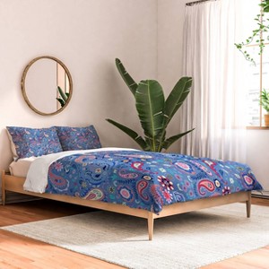 Deny Designs Pimlada Phuapradit Tiny Paisleys Queen/Full Comforter and Sham Set (2-3pc Set) - 1 of 4