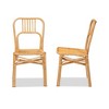 2pc Ivora Rattan Dining Chair Set Natural/Brown - bali & pari: Handcrafted, Woven Armless Design, Spot Clean - 4 of 4