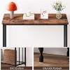 Eingangstisch, Sofatisch mit Glasablage und Metallrahmen, schmaler Eingangstisch für Eingang, Foyer, Flur - 3 of 4