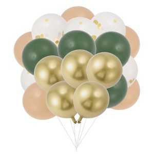 Unique Bargains Latex Party Balloons with Ribbon 10 inch 20 Pcs - 1 of 4