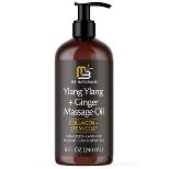 Ylang Ylang & Ginger Massage Oil, M3 Naturals, 8 fl oz