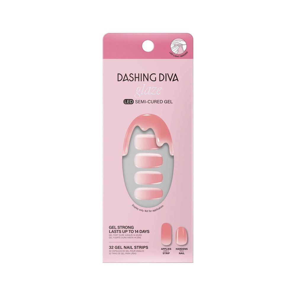 Photos - Manicure Cosmetics Dashing Diva Glaze Nail Art - Rosewater Glam - 32ct