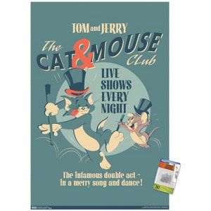 Trends International Tom And Jerry - Cat And Mouse Club Unframed Wall Poster Prints - 1 of 4