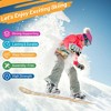 Costway Sledding Board Skiing Board W/Adjustable Foot Straps Winter Sports Snowboarding - 4 of 4