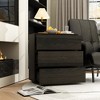 FUFU&GAGA Modern 3-Drawer Dresser Chest Wooden Dresser Tower Nightstand End Table - 4 of 4