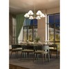 Leila 6-Light Chandelier - Modern Steel Design with Empire Shades, Dimmable, Damp Rated - 3 of 4