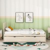 Lyngins Modern Twin Size Bed Frame with Headboard, Platform Bed with 2 Storage Drawers, No Box Spring Needed, Space-Saving Storage Beds - 4 of 4