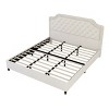 CAVINAS King/Queen/Full Size Velvet Upholstered Platform Bed Frame with Button Tufted Headboard,No Box Spring Needed - 4 of 4