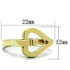 Slickblue Women's Stainless Steel Ring, Gold Ion Plated Finish, Minimalist Look, No Center Stone, Size 5-10 - 2 of 4