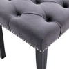 NicBex 45.28" Tufted Velvet Ottoman Bench,Plush Entryway Bench with Wooden Legs,Dining Bench for Entryway,Dining Room&Living Room - 4 of 4